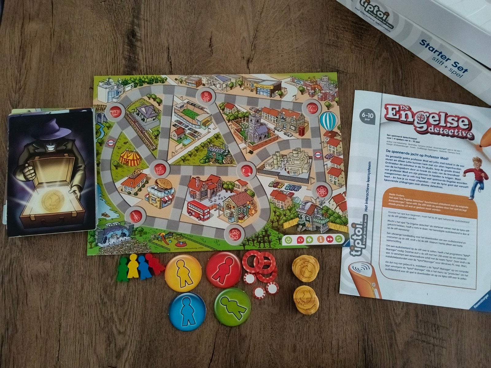 Tiptoi Starter Set: De Engelse Detective (zonder stift), Kinderen en Baby's, Ophalen of Verzenden, Zo goed als nieuw