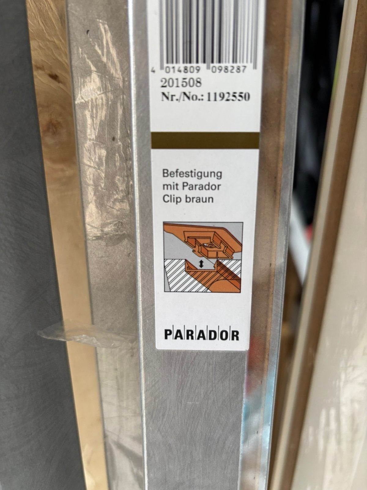 Plafondlijst parador zilver geborsteld, Ophalen, Zo goed als nieuw