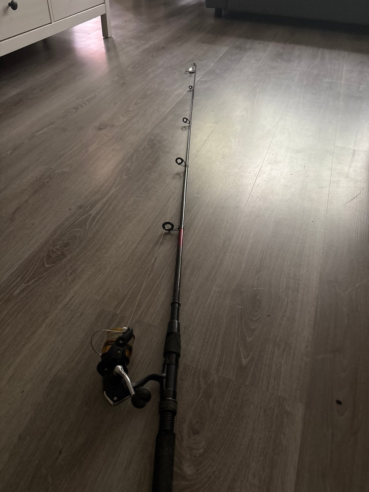 Vishengel met molen - Lavis Telecor T 80 met Shimano FX 2500, Ophalen, Gebruikt, Complete hengel