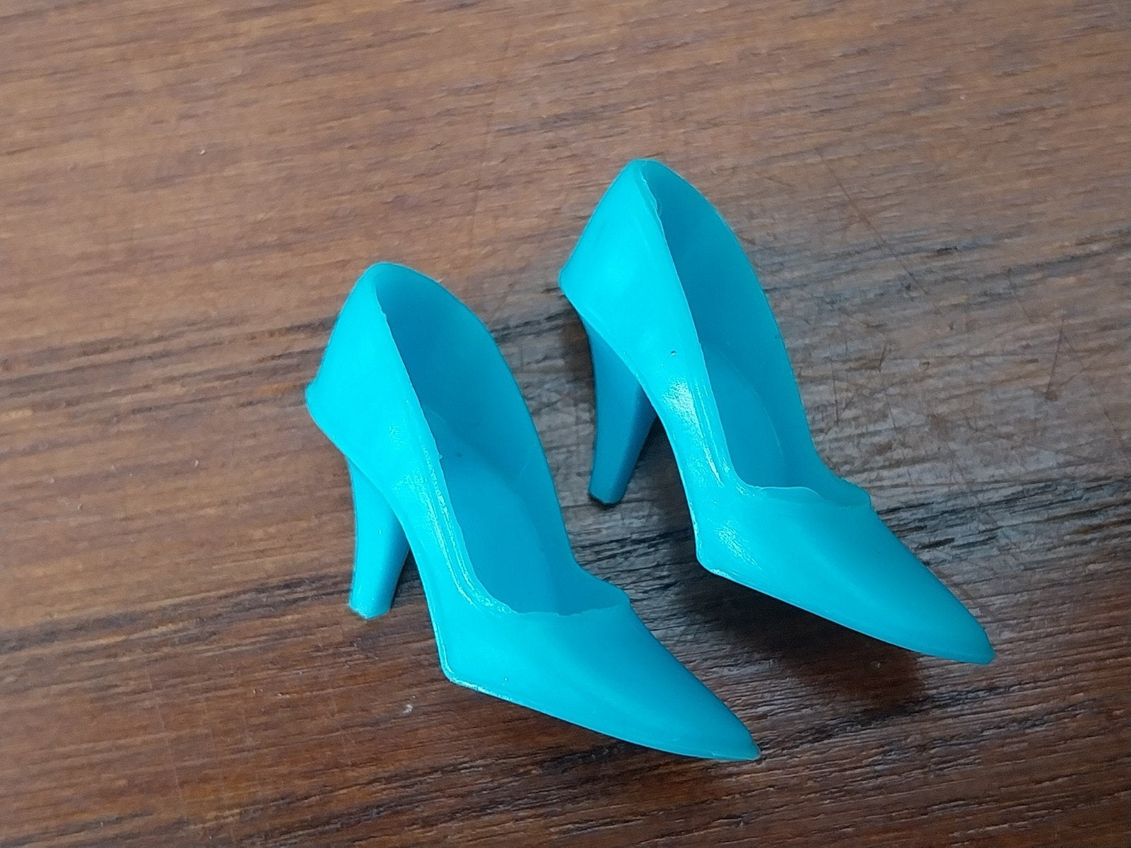 vintage Barbie aqua blauwe ct schoenen Japan pumps
