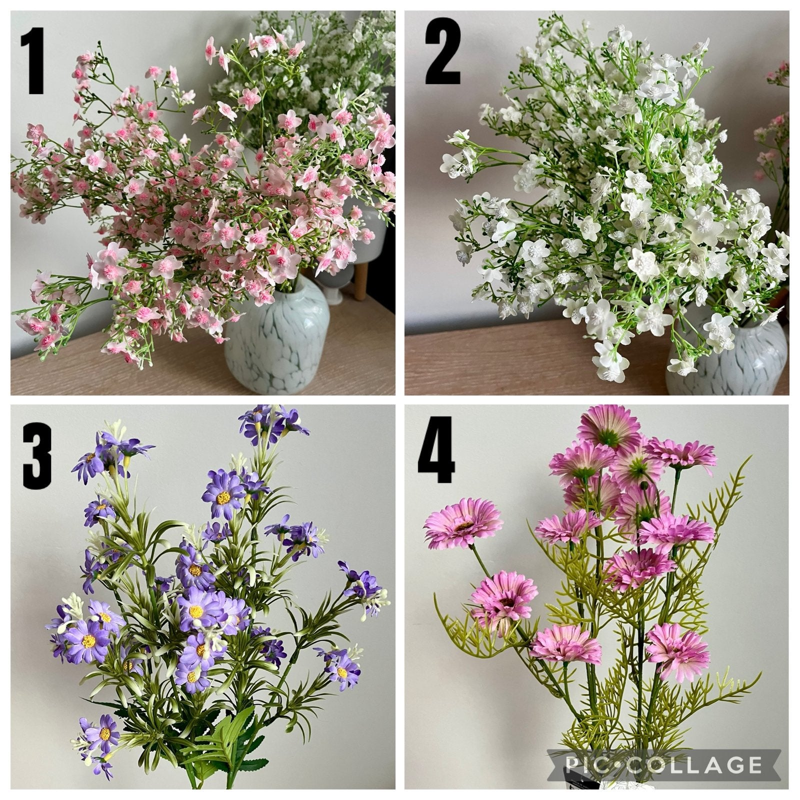 Diverse kunstbloemen – per stuk of als complete set, Binnen, Kunstbloem, Nieuw, Ophalen of Verzenden
