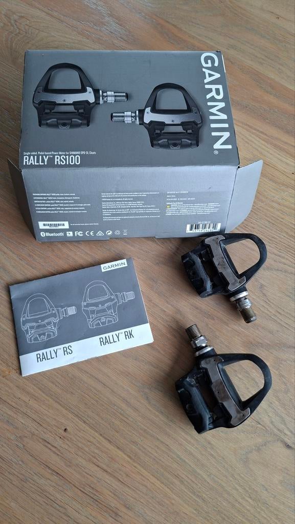 Garmin Rally RS100 Powermeter Pedalen, Fietsen en Brommers, Crankstel of Pedalen, Gebruikt, Garmin, Kunststof