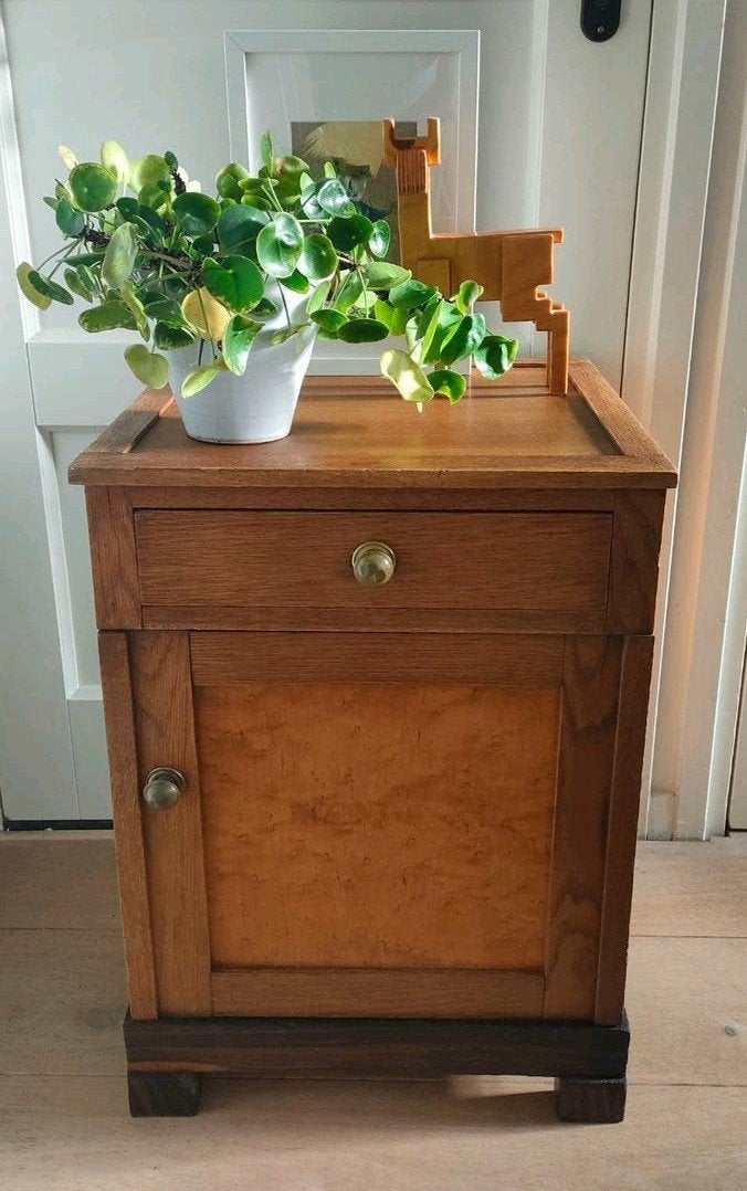 Antiek nachtkastje Haagse school vintage kastje kast, Ophalen, Gebruikt, 50 tot 100 cm, Minder dan 50 cm