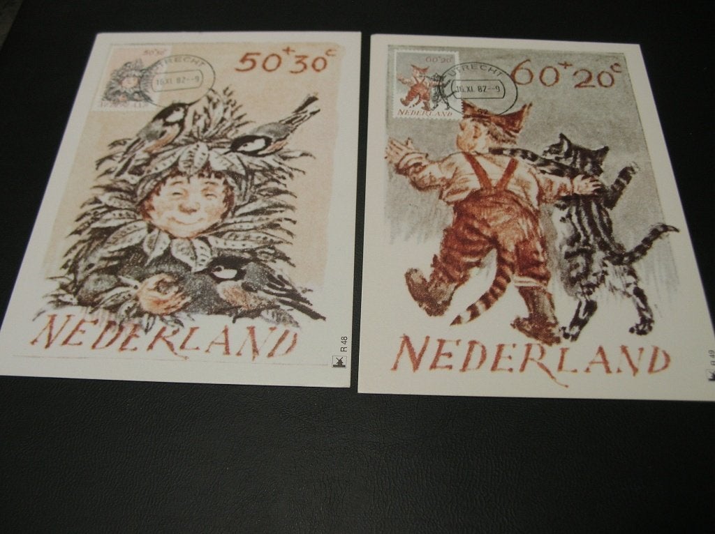Voor het Kind 1982 Maximum kaart Kind en Dier, Ophalen of Verzenden, 1980 tot heden, Ongelopen, Kinderen