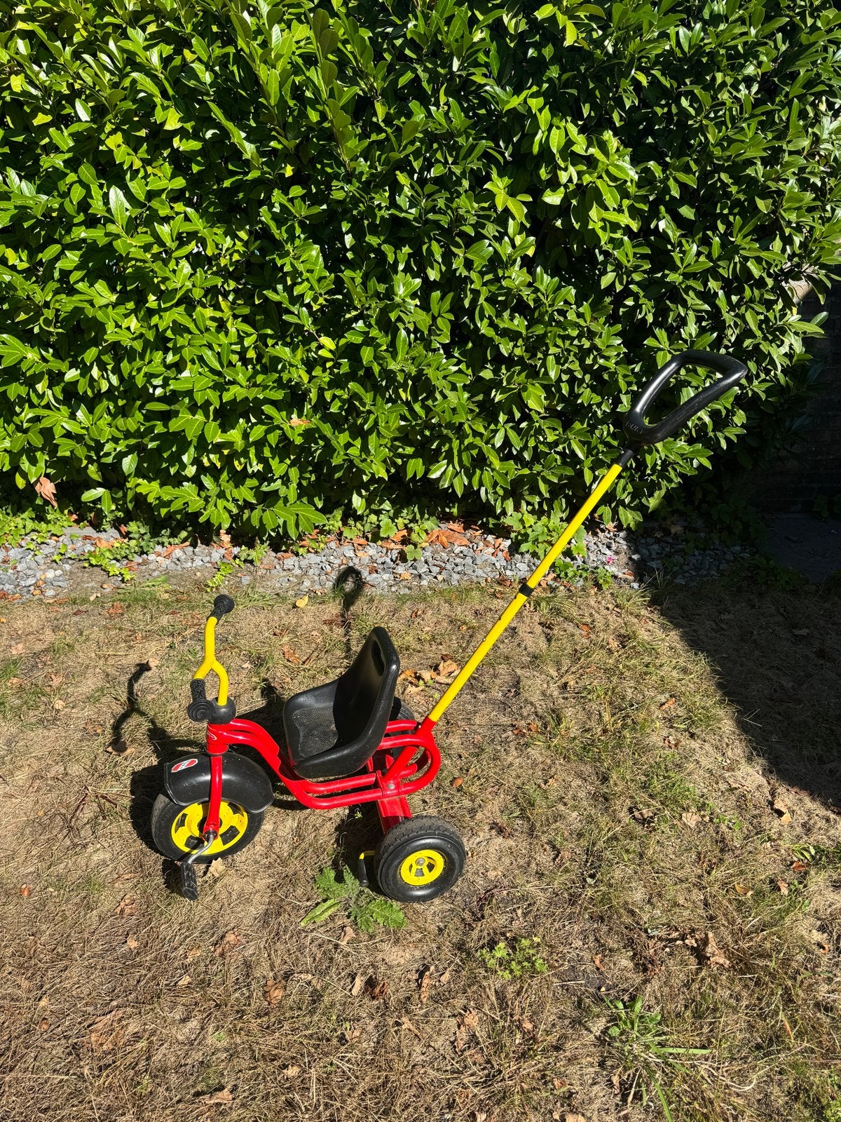 Puky driewieler met duwstang - rood/geel, Ophalen of Verzenden, Gebruikt, Overige typen