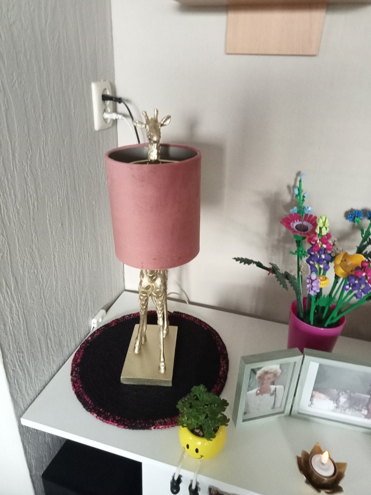 2 Giraffen lampen groot ., Ophalen, Stof, Gebruikt, 50 tot 75 cm