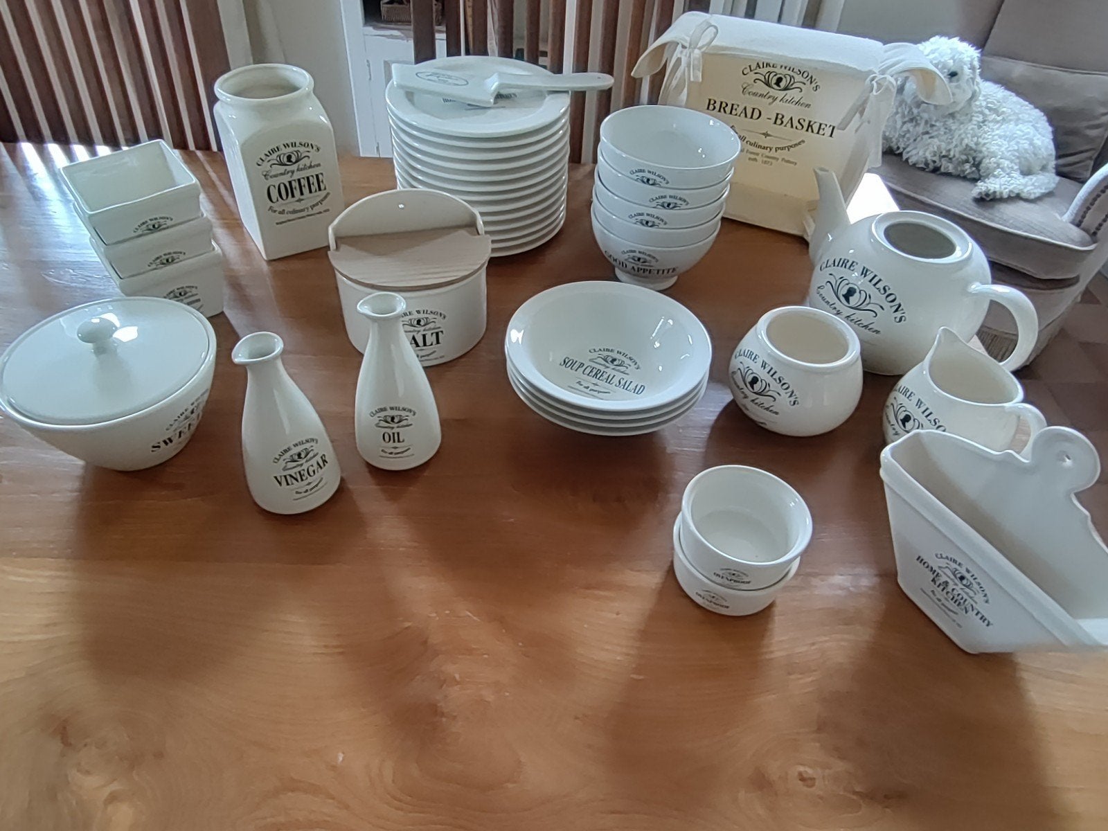 Claire Wilson servies en keukenaccessoires - diverse items, Gebruikt, Overige merken, Landelijk/Boerenbont, Ophalen of Verzenden