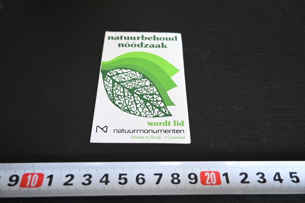 sticker Wordt lid Natuurmonumenten  Noodzaak, Verzamelen, Ophalen, Zo goed als nieuw