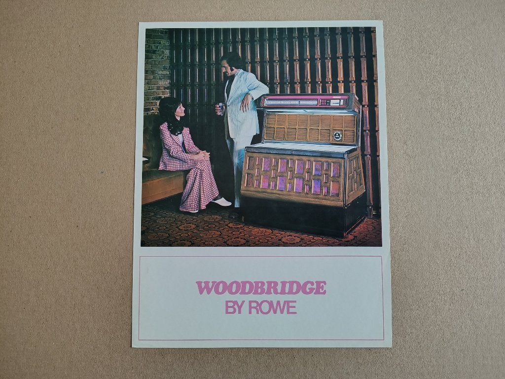Flyer: Rowe-AMi TI-2/ Woodbridge (1974) jukebox, Verzenden, Gebruikt, 1950 tot 1960, Seeburg