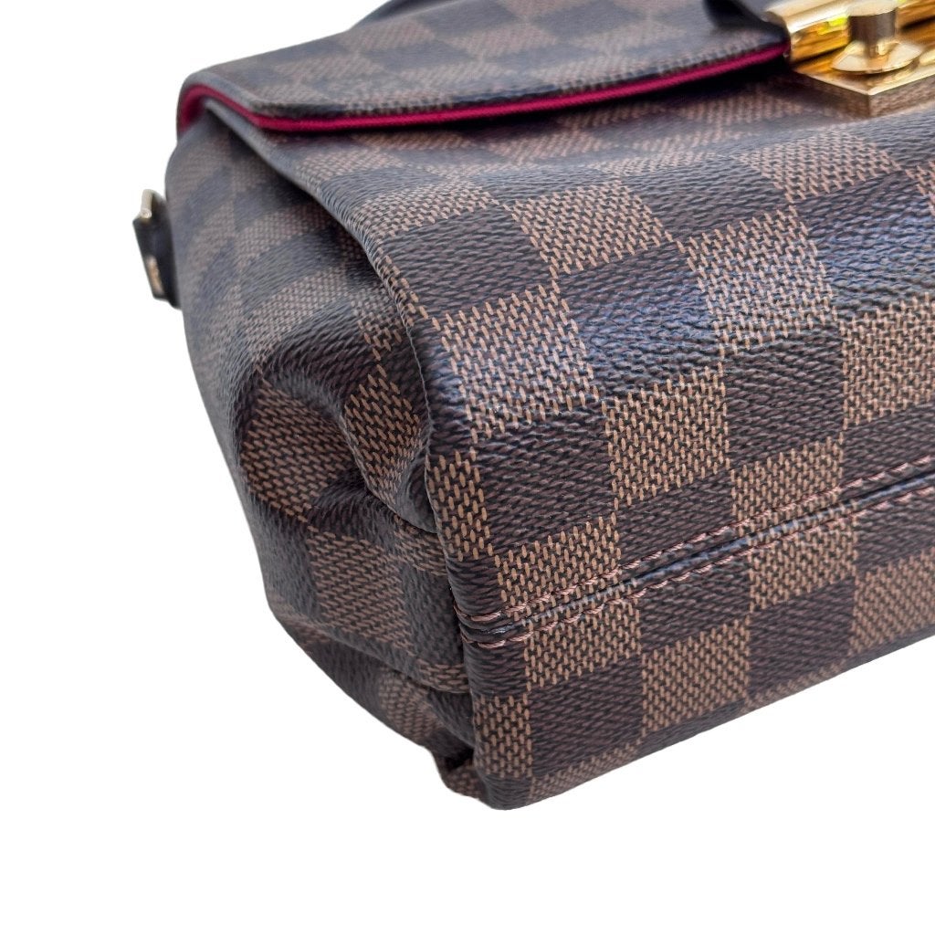 Louis Vuitton croisette damier ebene crossbody tas blokjes image 7
