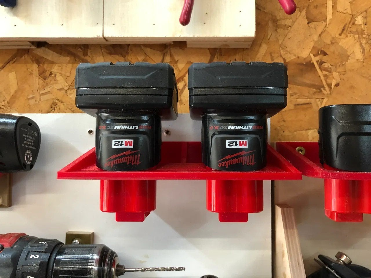 Milwaukee M12 accu houder in 3D geprint, Ophalen of Verzenden