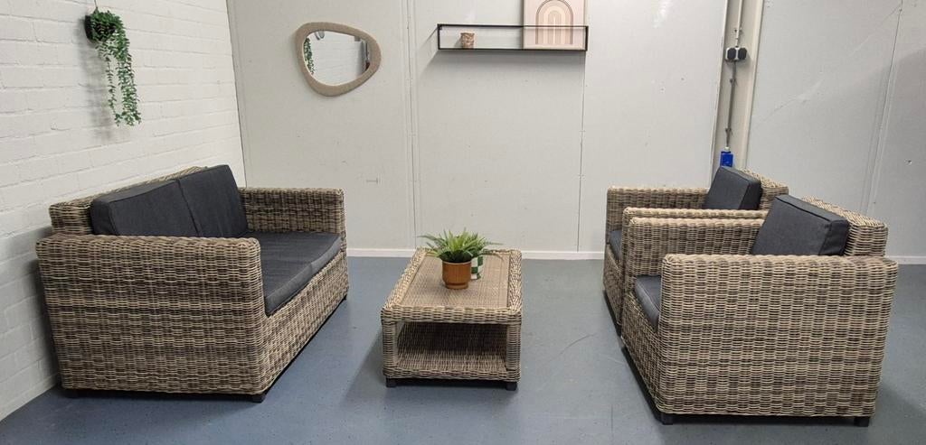 Tuinset || Pure Collection || rotan ||, Tuin en Terras, Ophalen, 4 zitplaatsen, Rotan, .