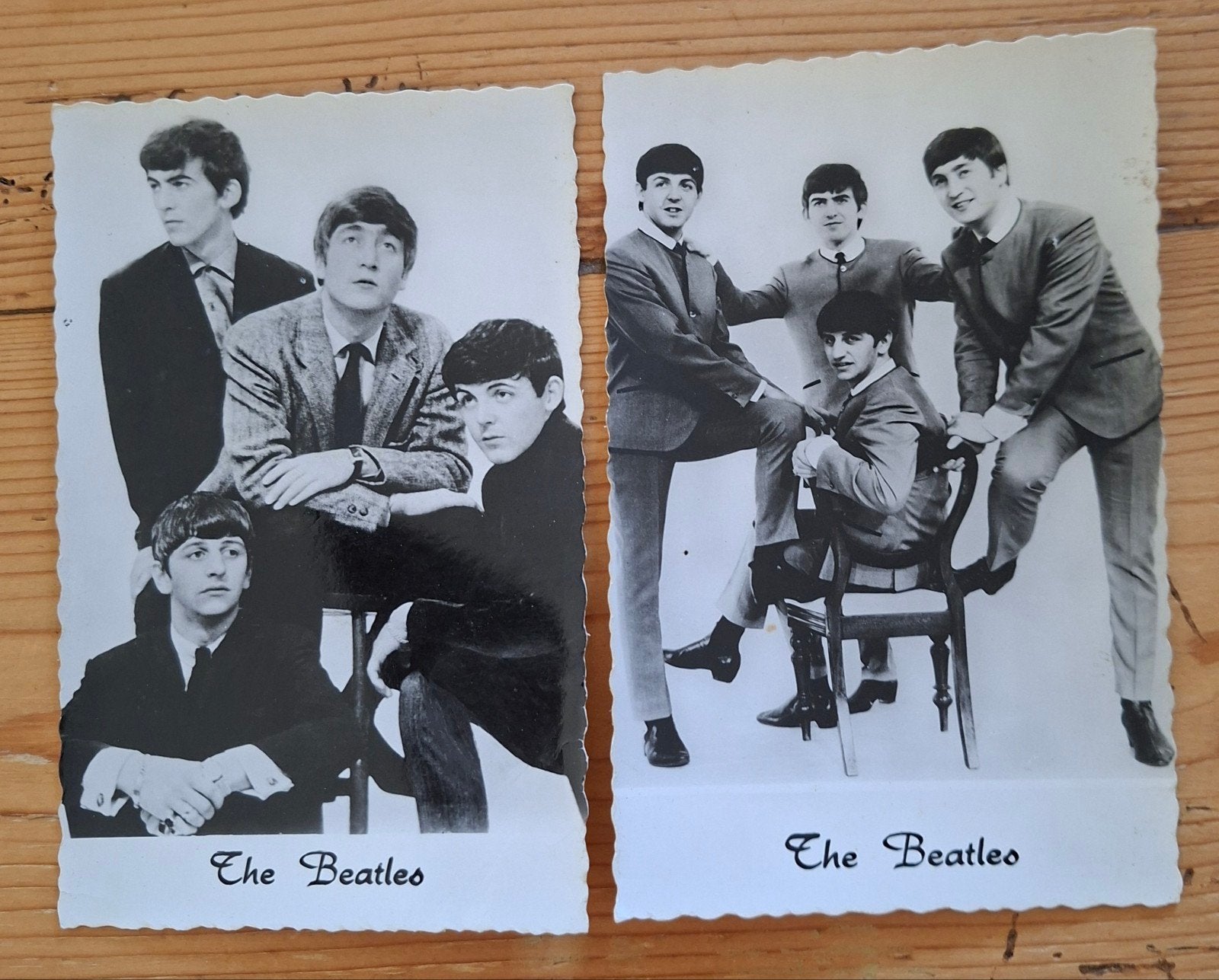 Zw/w foto kaart muziek artiest the beatles, Ophalen of Verzenden, Nieuw, Foto of Kaart