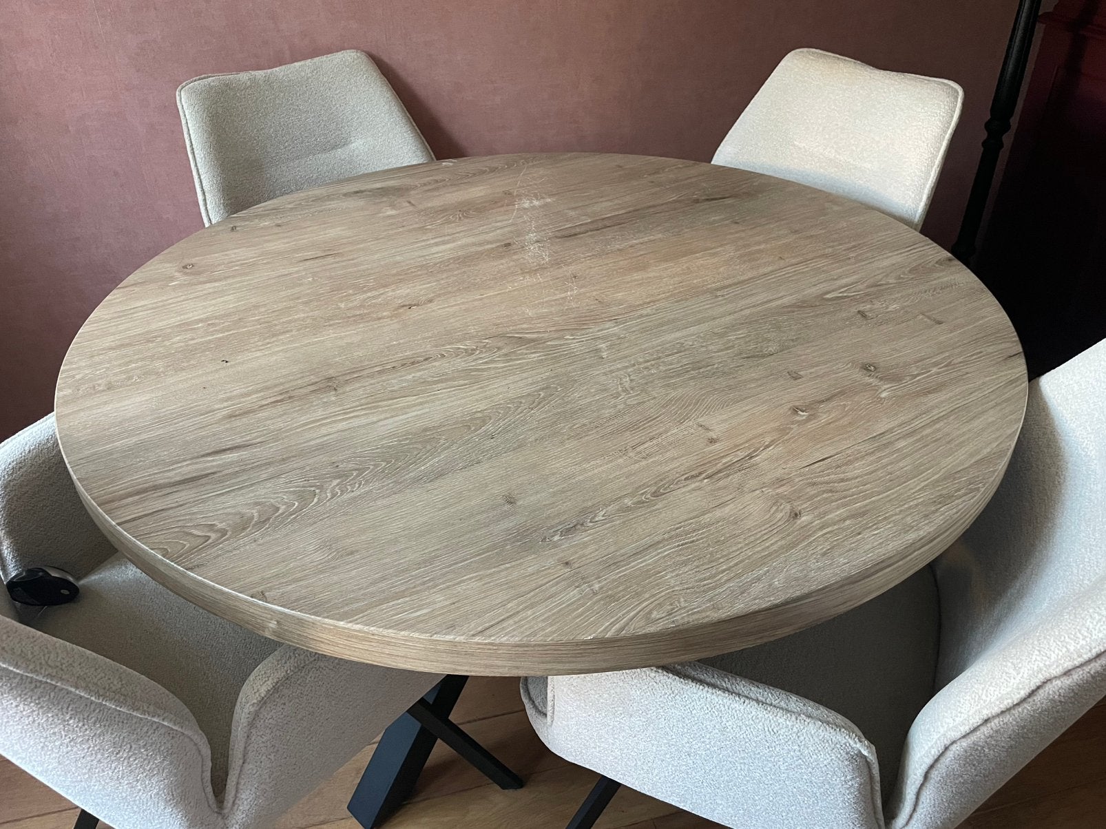 Ronde eettafel 1.20 doorsnede