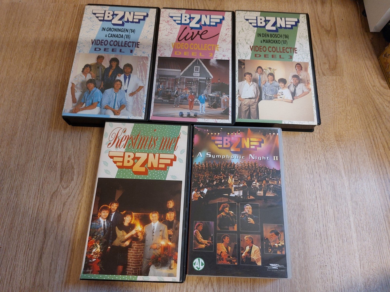 5x BZN VHS videoband, Alle leeftijden, Ophalen of Verzenden