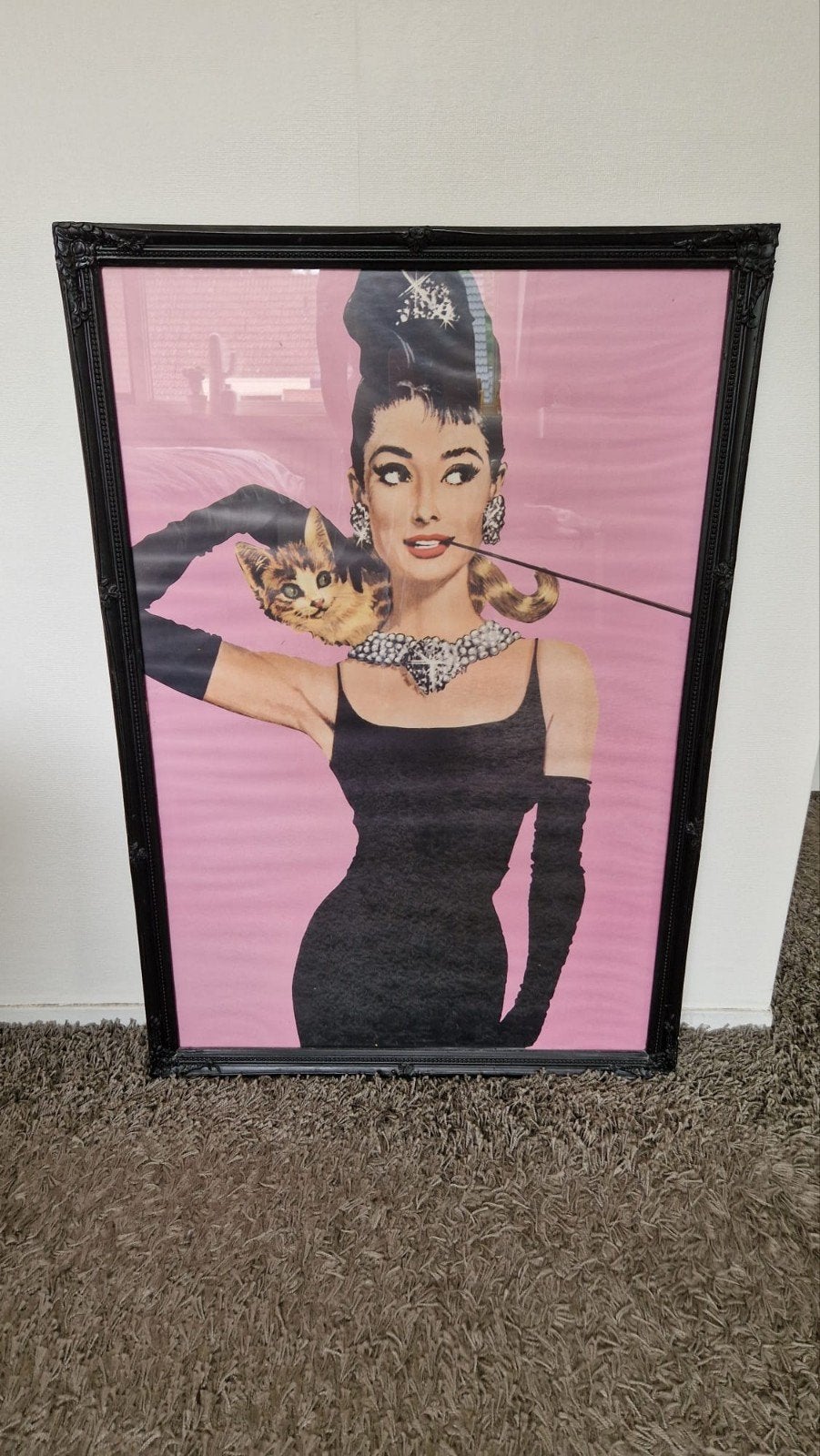 mooie print v audrey hepburn h 90 b 60 cm en meer 14.95 pst, Huis en Inrichting, Woonaccessoires | Schilderijen, Tekeningen en Foto's