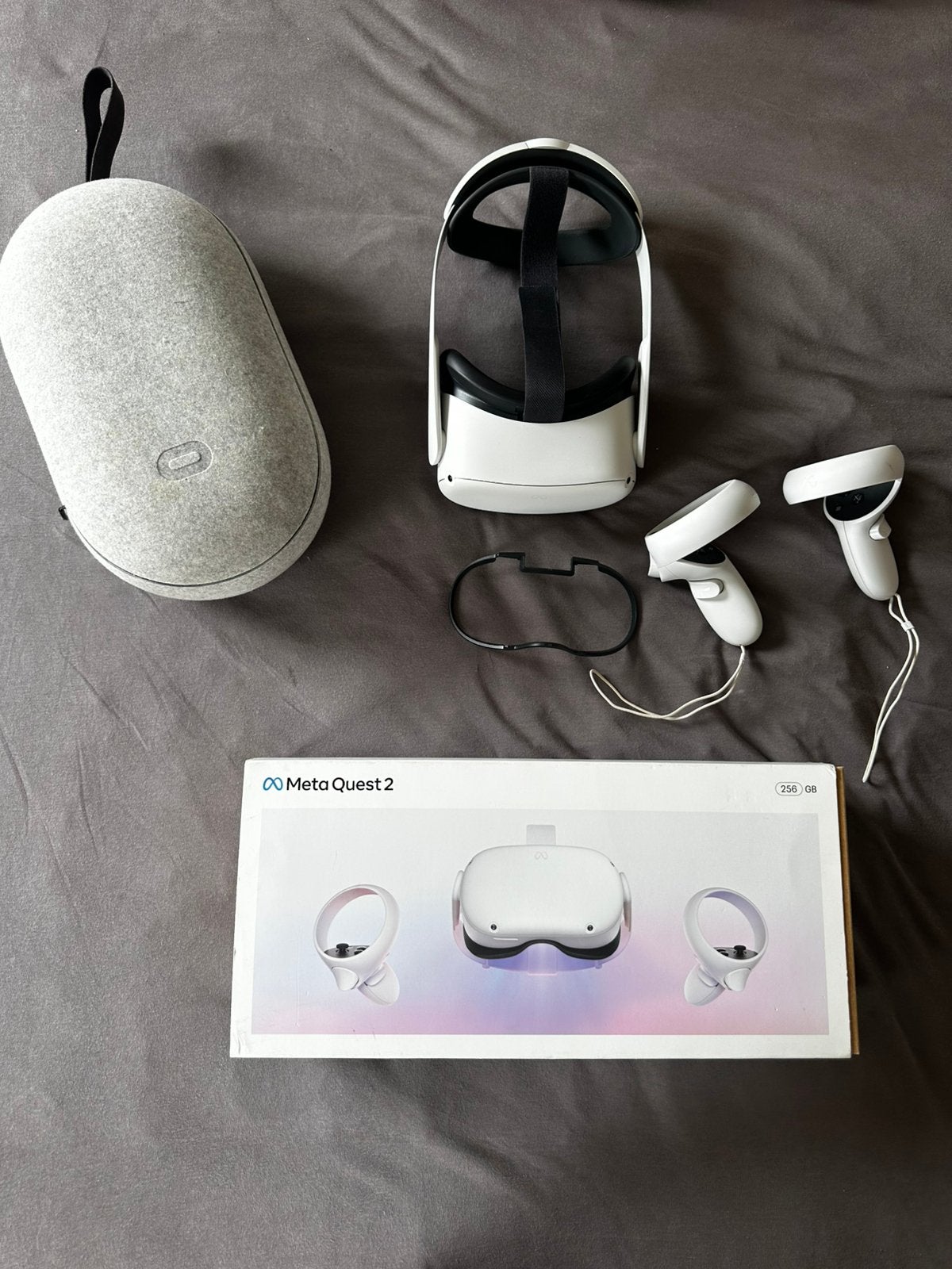 Meta Quest 2 256 GB VR-bril + case + extra head strap, Ophalen of Verzenden, Zo goed als nieuw, Overige platformen