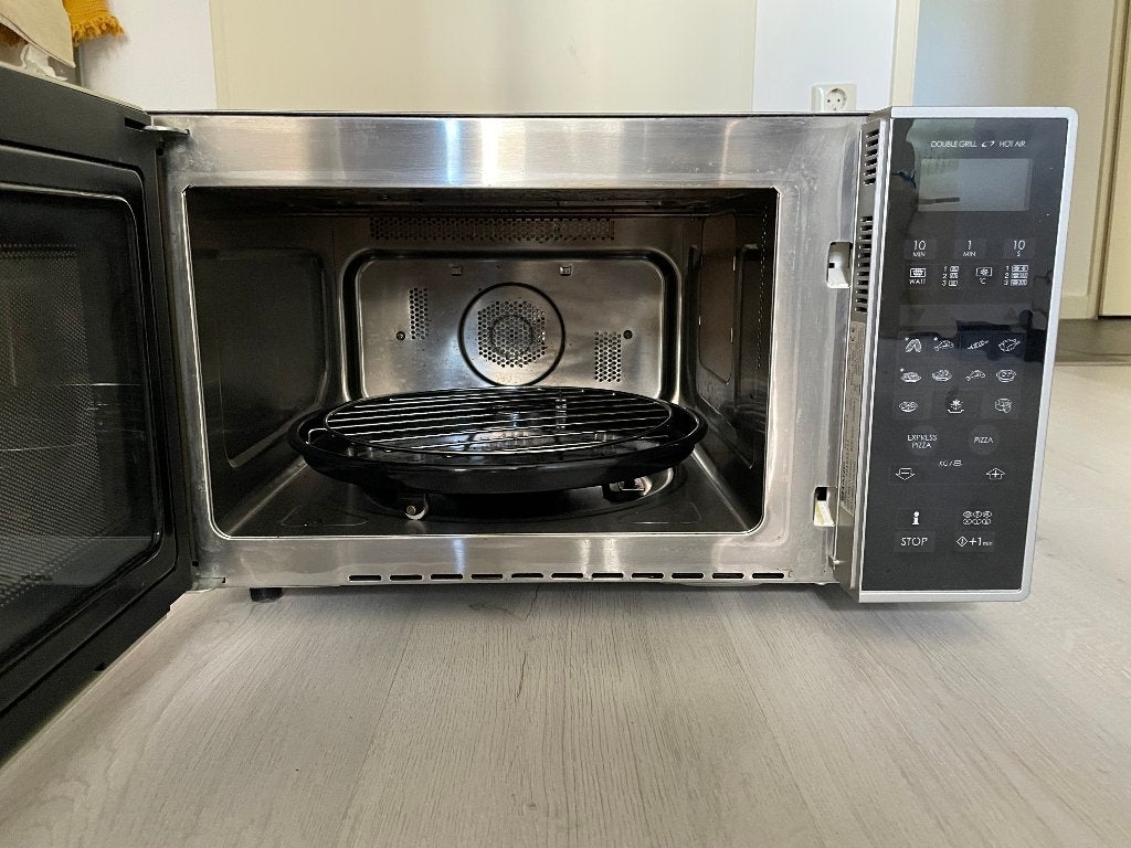 Sharp Combi magnetron / oven / grill (R879INA), Ophalen, Combimagnetron, Grill, Zo goed als nieuw