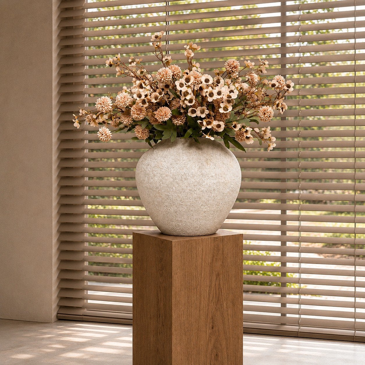 Pompom kunstbloemen boeket, Ophalen of Verzenden
