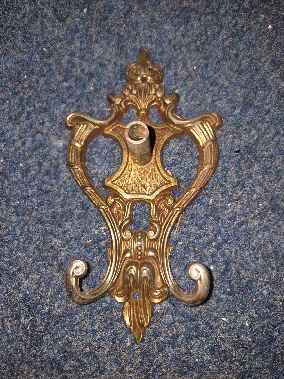 Antieke Messing Wandhaak - Decoratief en Functioneel, Ophalen of Verzenden