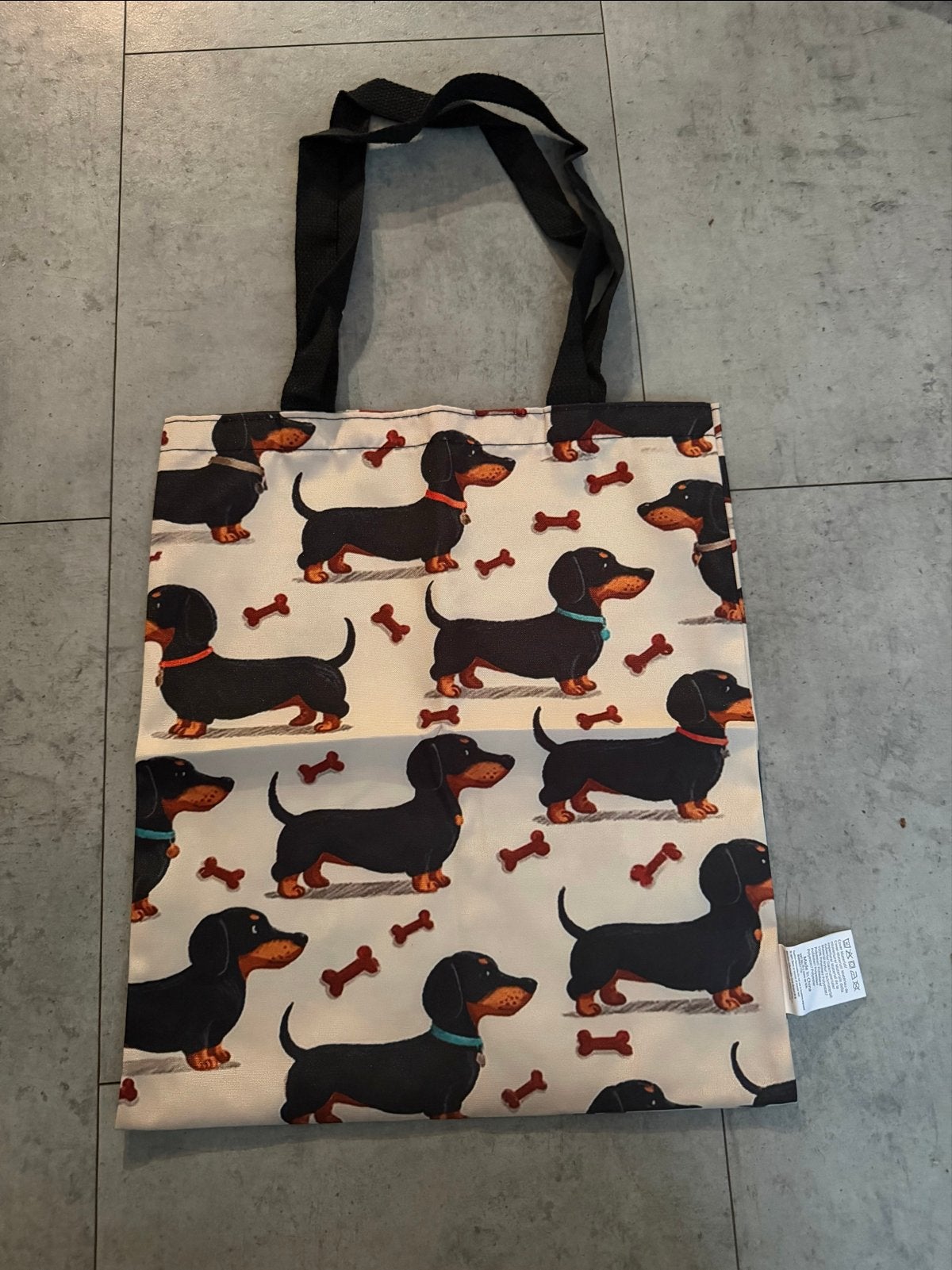 Nieuwe Teckel Shopper Tas - Perfect voor Hondenliefhebbers, Ophalen of Verzenden, Nieuw, Overige kleuren, Shopper