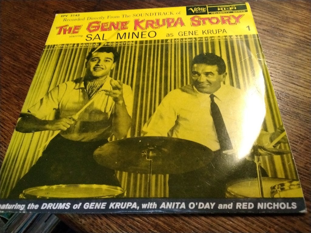Gene Krupa – The Gene Krupa Story 1 Verve  7", EP  1959, Gebruikt, Ophalen of Verzenden, EP, EP