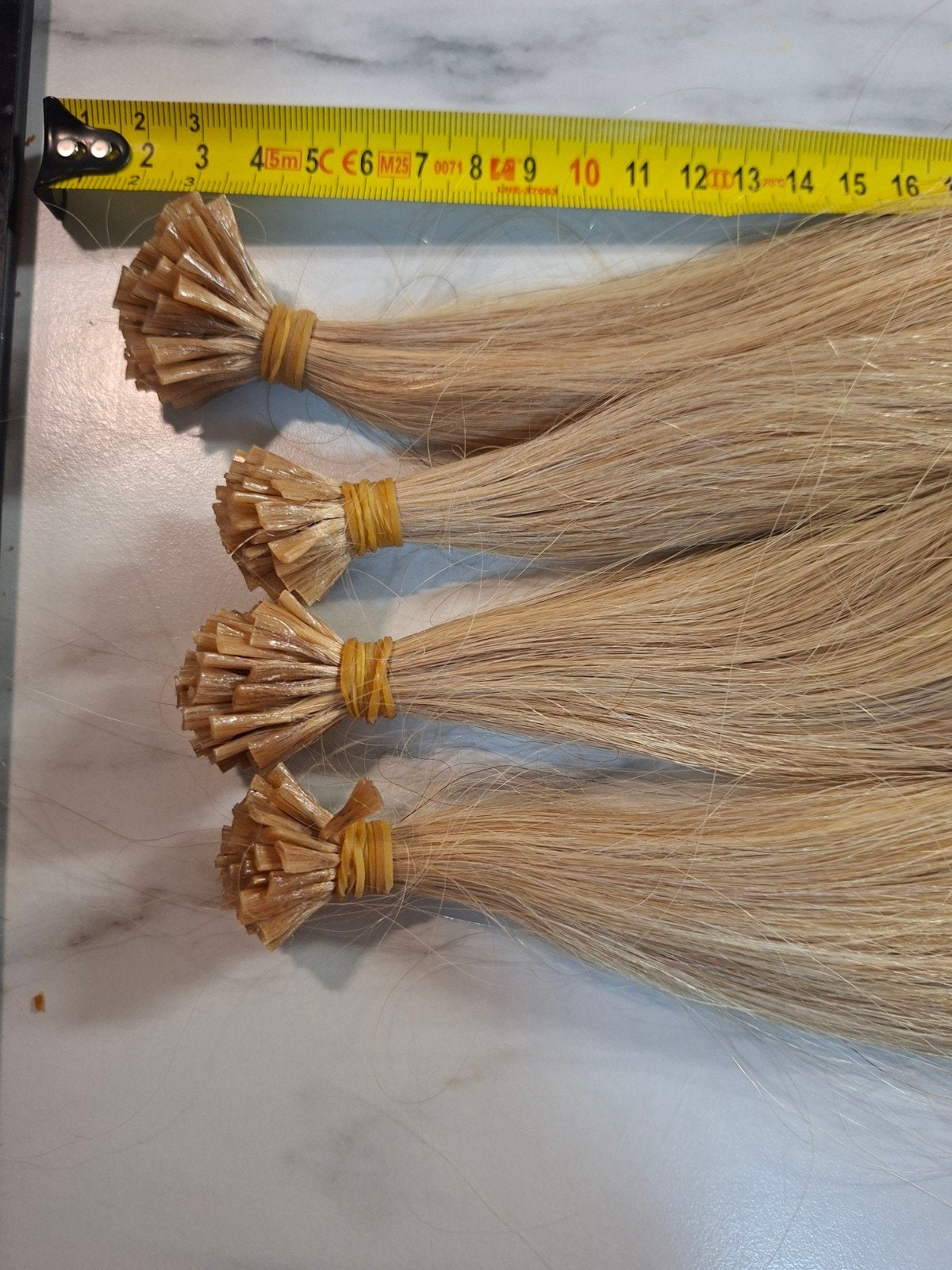 120 gram hair extensions 60cm lang echt haar, Ophalen of Verzenden, Pruik of Haarverlenging