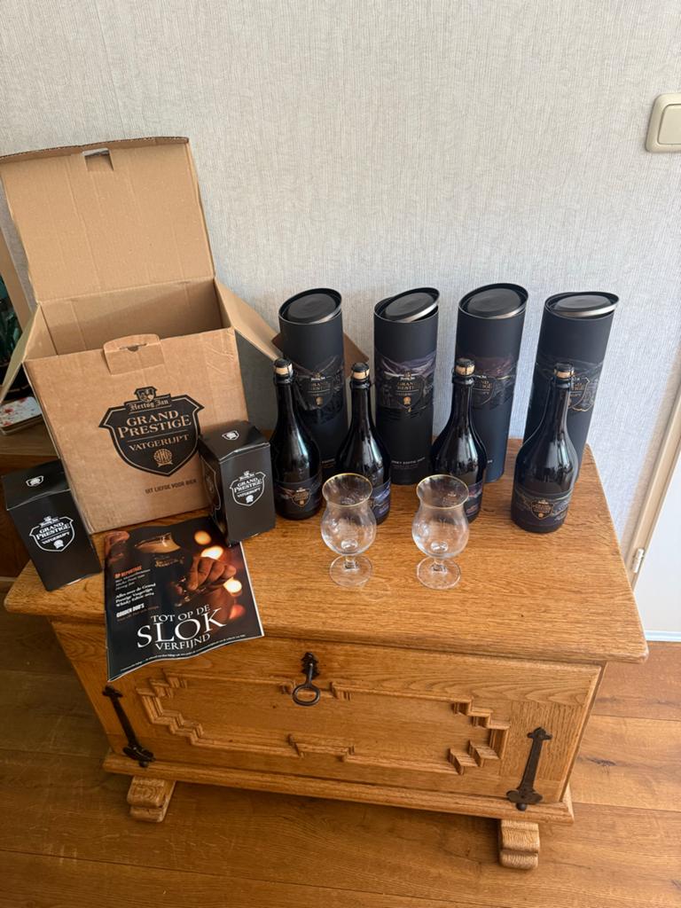 Hertog Jan Vatgerijpt whiskey editie 2024 complete set!, Verzamelen, Biermerken, Ophalen of Verzenden, Nieuw, Overige typen, Hertog Jan
