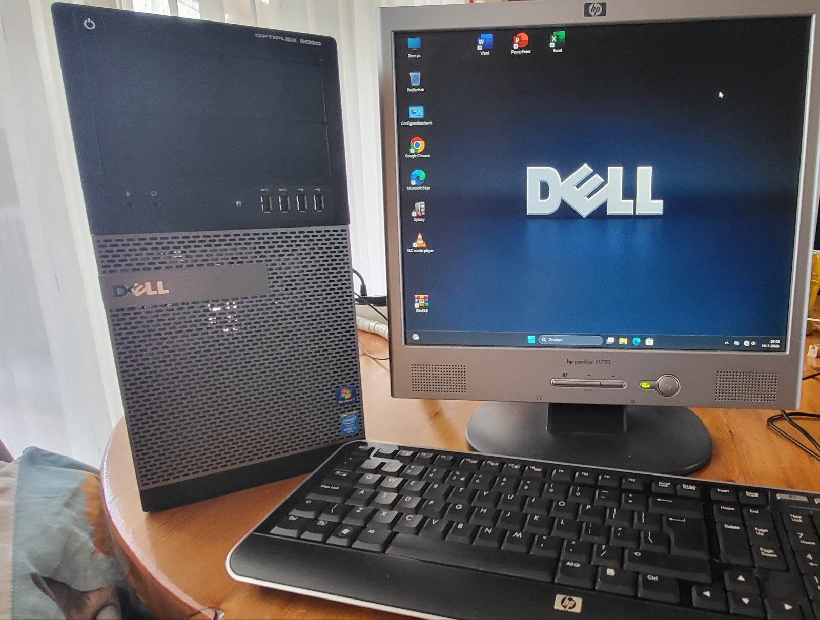 Dell Optiplex 9020 Desktop PC met monitor, toetsenbord, muis, Computers en Software, Desktop Pc's, Ophalen, Intel Core i5-4590