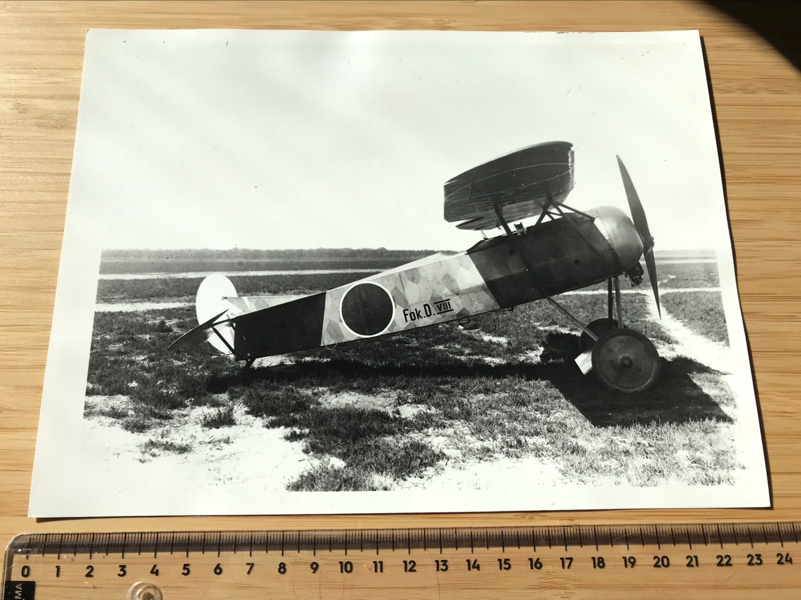 Fokker D.VIII Vliegtuig WO1 Foto Luchtvaart LVA Luchtmacht, Verzamelen, Ophalen of Verzenden, Zo goed als nieuw, Kaart, Foto of Prent