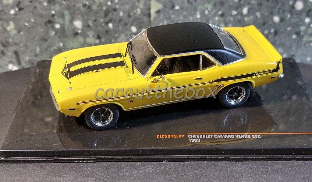 Chevrolet Camaro Yenko 1969 geel 1:43 Ixo V1162, Verzenden, Nieuw, Auto, Overige merken