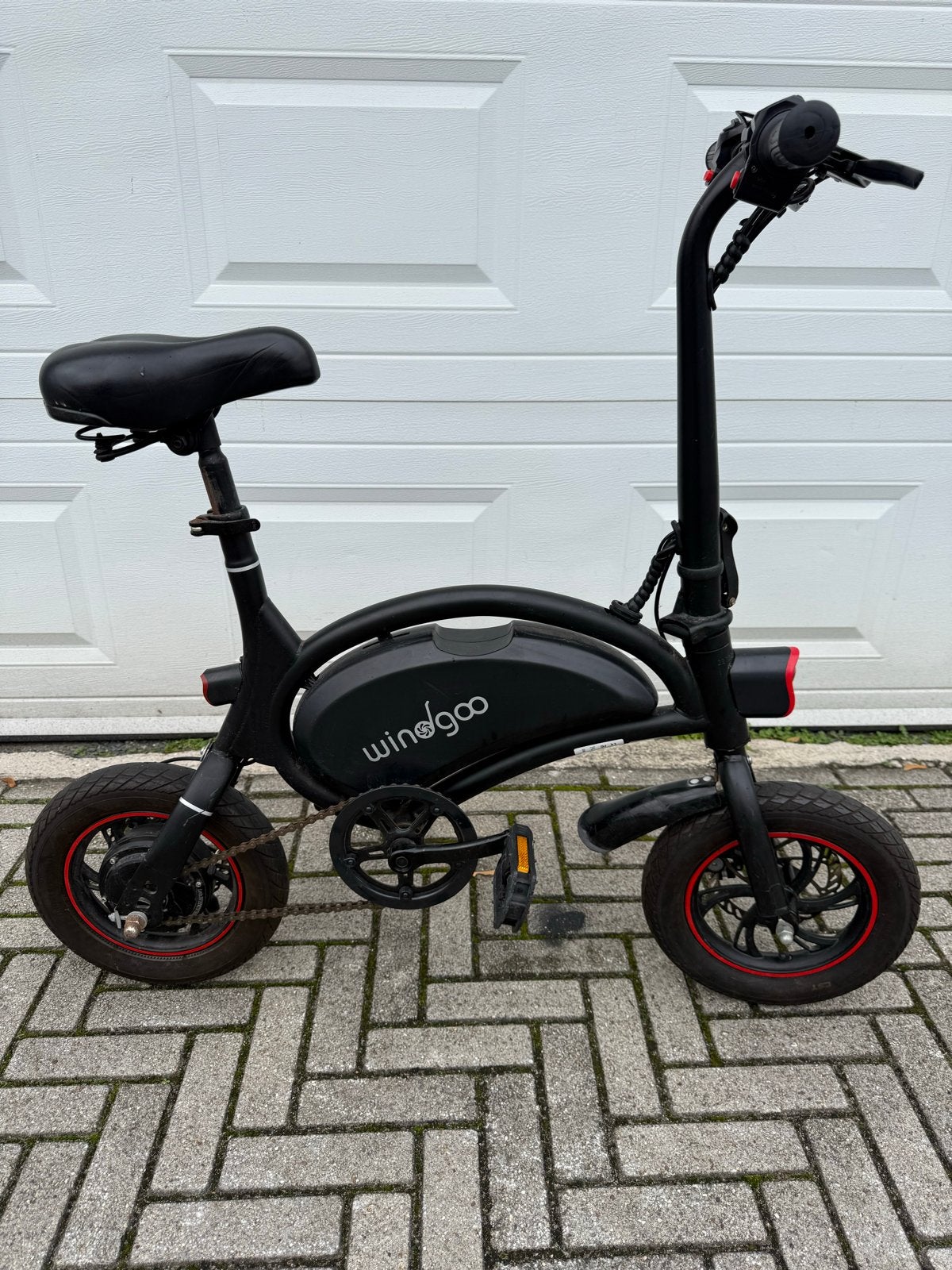 Windgoo B3 Opvouwbare Elektrische Fiets Nieuw = €600, Minder dan 30 km per accu, Zo goed als nieuw, Minder dan 47 cm, Ophalen