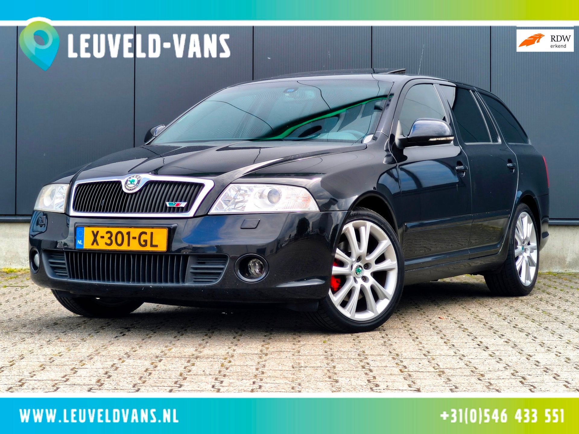 Skoda Octavia Combi 2.0TDI RS 210PK DSG DAKRAAM CRUISE CLIMA, Auto's, Gebruikt, 4 cilinders, 1435 kg, Leder en Stof