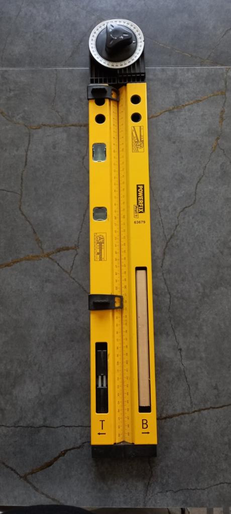 Powerfix Profi+ Waterpas met Hoekmeter, Ophalen of Verzenden, Gebruikt