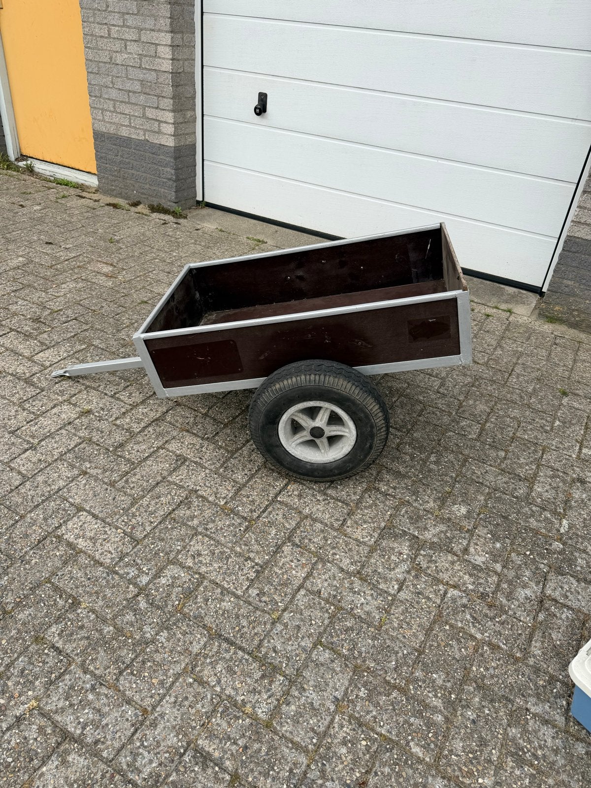 Compacte aanhanger met kentekenplaat, voor skelter/ fiets, Ophalen of Verzenden, Gebruikt, Overige merken