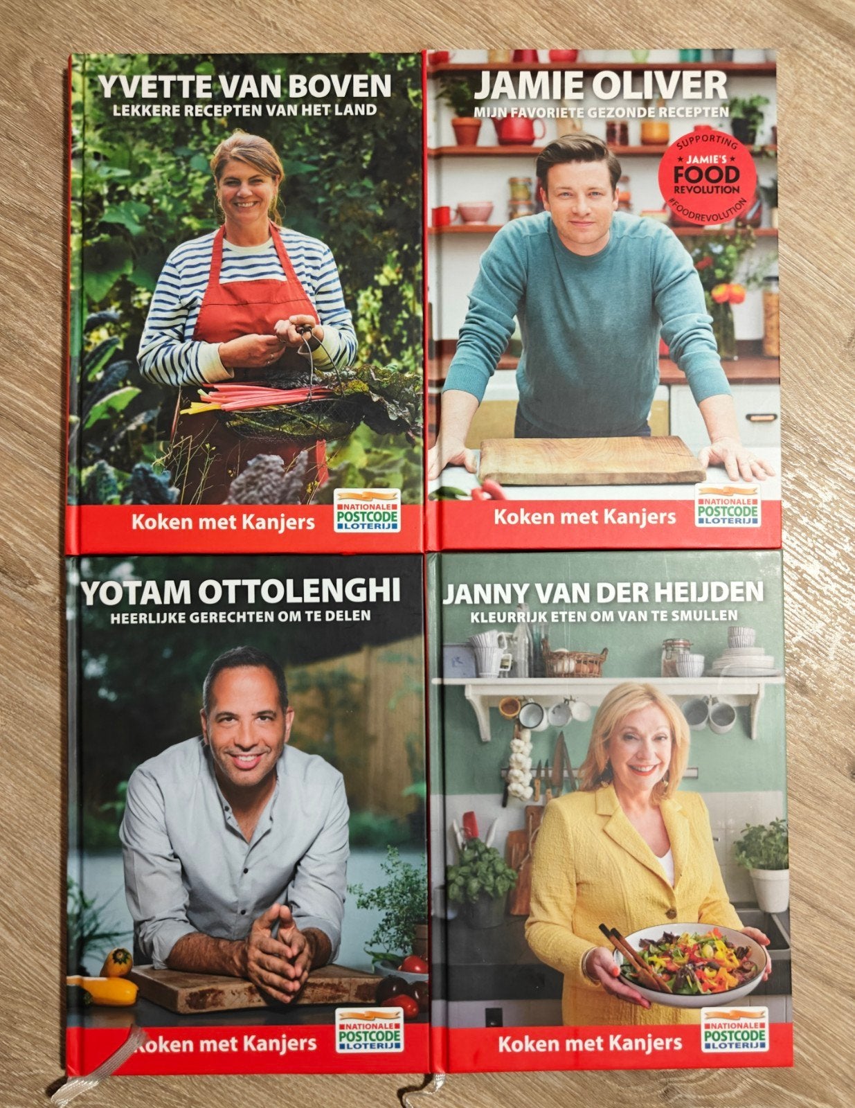 NIEUW - Complete Collectie Kookboeken - Koken met Kanjers, Boeken, Gezond koken, Nieuw, Postcode Loterij, Ophalen of Verzenden