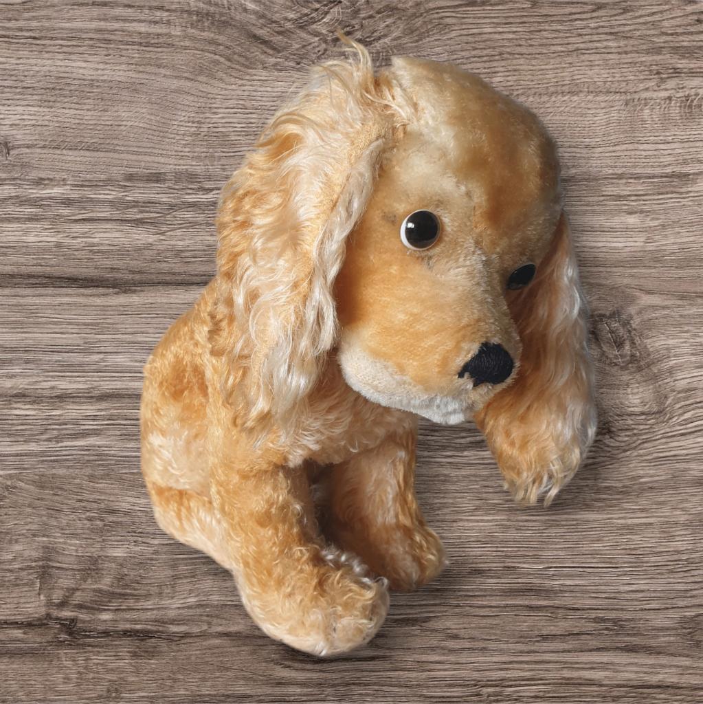 Vintage Steiff Cocker Spaniel Revue Susie knuffel hond 15 cm, Ophalen of Verzenden