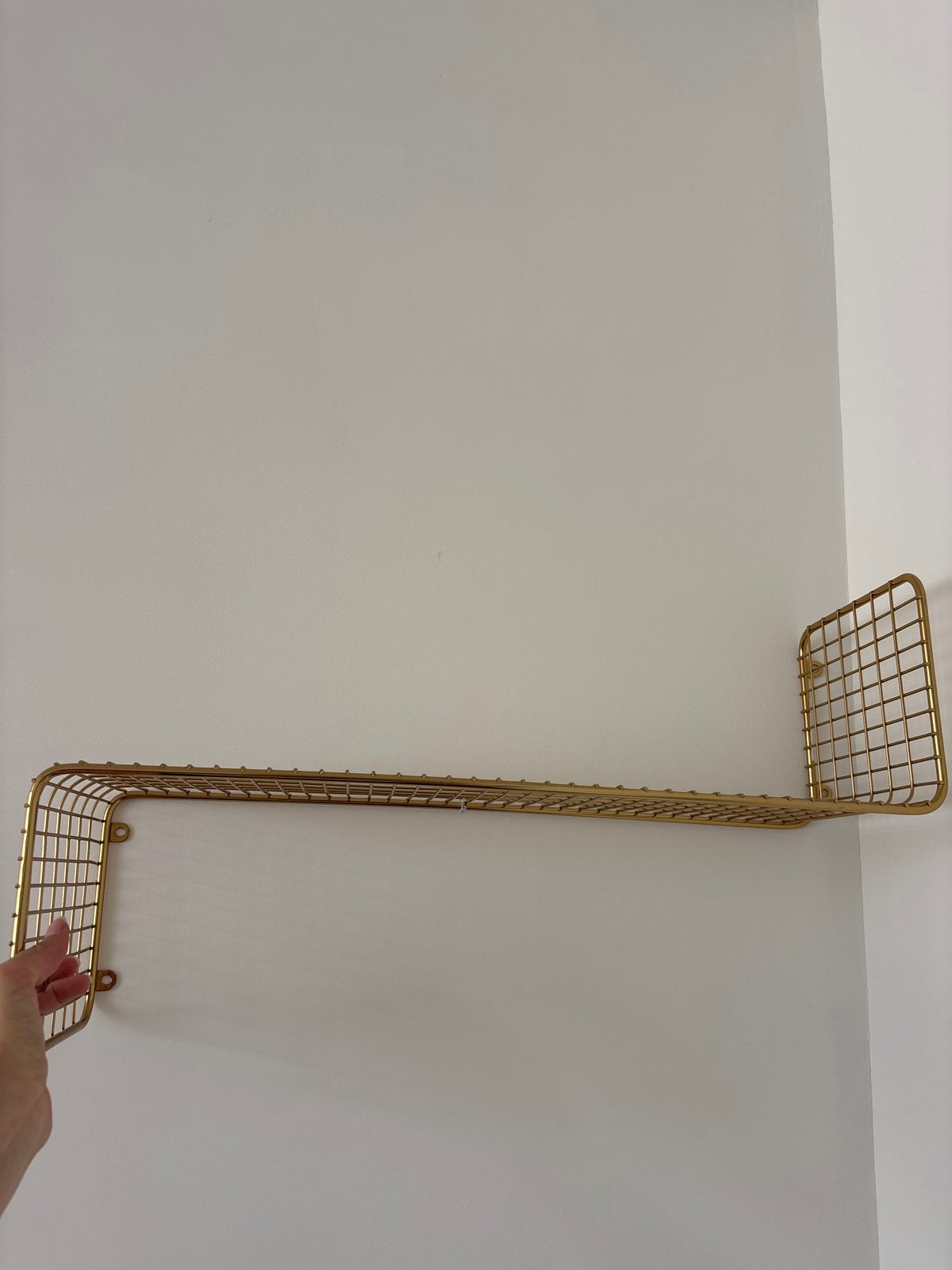 Gouden metalen wandplank - Modern design, Huis en Inrichting, Woonaccessoires | Wandplanken en Boekenplanken, Ophalen of Verzenden