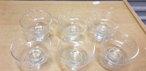 dessert schaaltjes glas op voet, Ophalen of Verzenden, 'T Olde Gre-j, Info@toldegrej.nl, Endepoelstraat 20f Didam