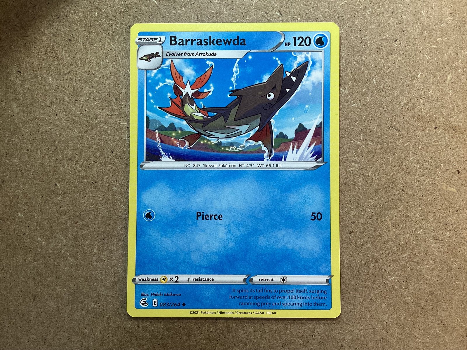 1x Barraskewda [FST 083/264] (Near Mint), Ophalen of Verzenden, Zo goed als nieuw, Losse kaart