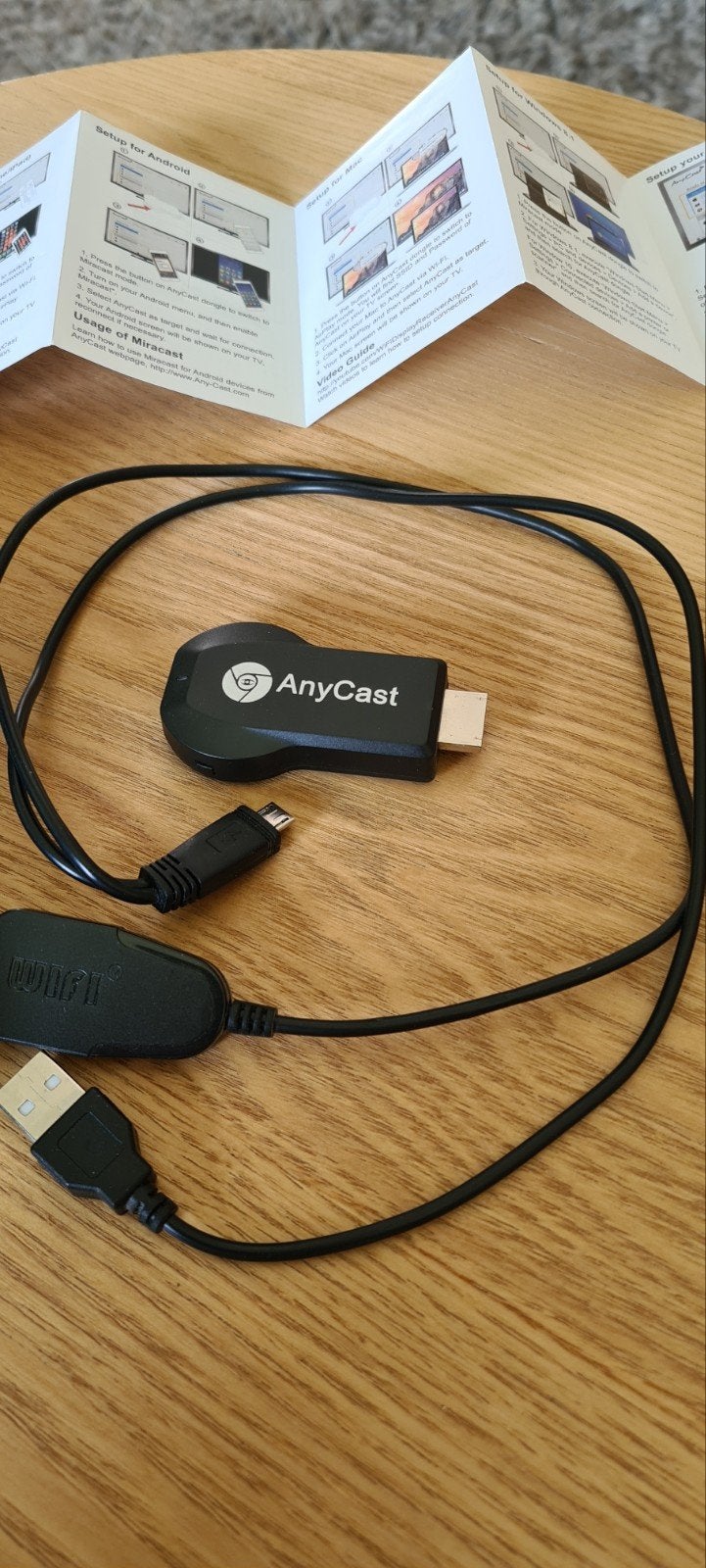 AnyCast M2 Plus Wireless Display Receiver HDMI Dongle, Ophalen, Gebruikt, HDMI, Zonder harde schijf