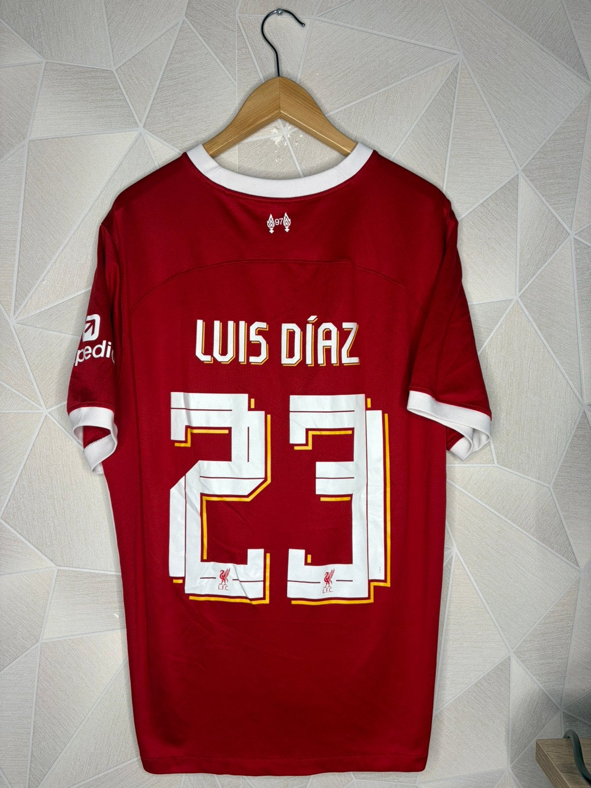 Liverpool Thuis 2023/2024 Luis Diaz, Sport en Fitness, Shirt, ., Maat XL, Ophalen of Verzenden