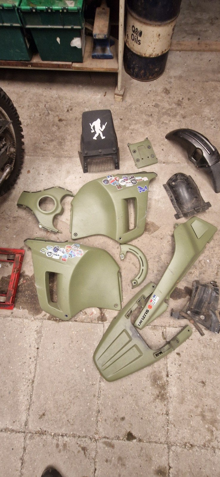 Suzuki DR800 SR43 kappenset, Motoren, Ophalen of Verzenden