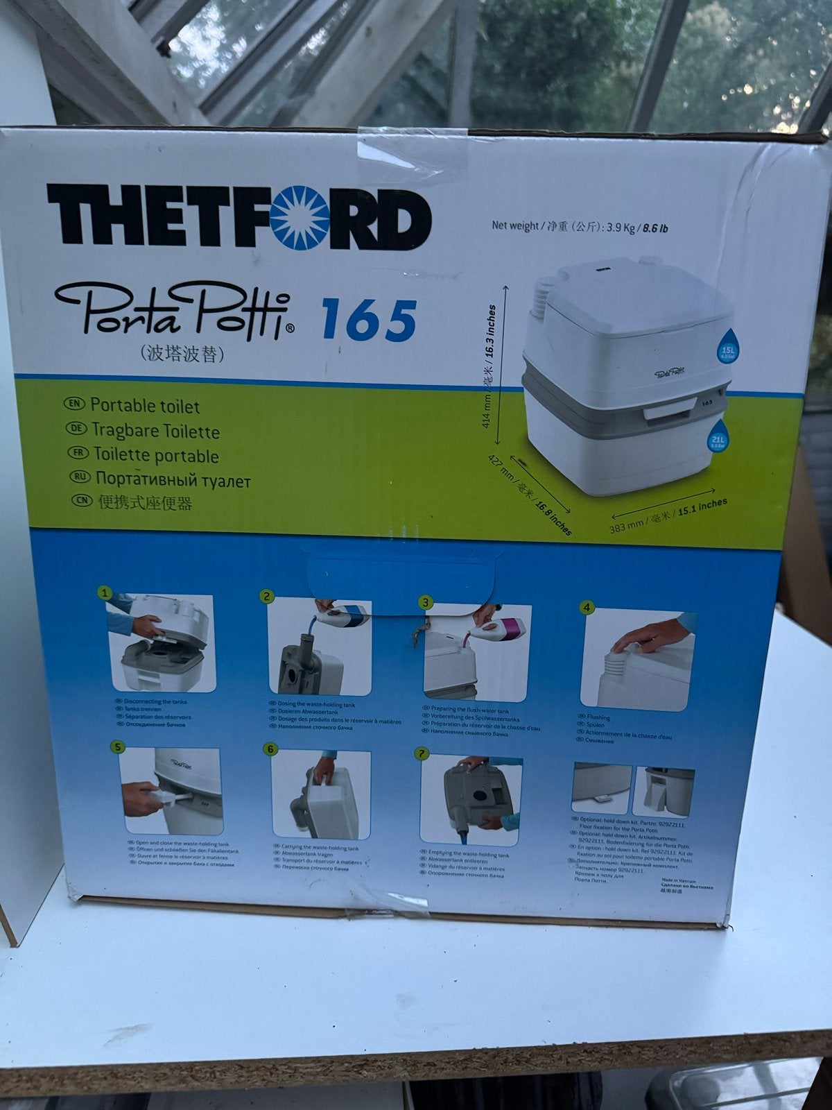 Wc Thetford Porta Potti 165, Ophalen of Verzenden, Nieuw