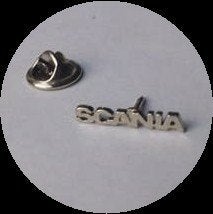 SCANIA truck pin, chroom open, Verzamelen, Ophalen of Verzenden, Zo goed als nieuw, Transport, Speldje of Pin