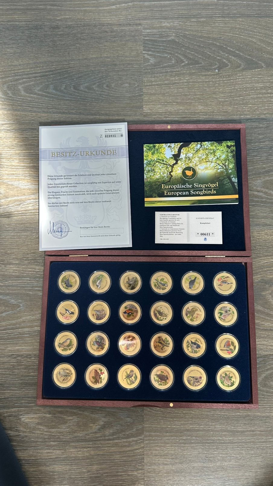 Verzamel medailles munten europese zangvogels, Ophalen of Verzenden, Overige materialen, Buitenland