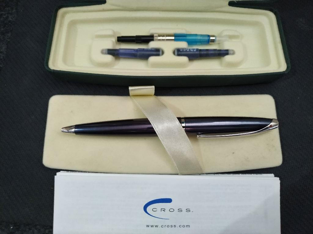 Cross ATX Basalt Black Ballpoint, Verzamelen, Pennenverzamelingen, Gebruikt, Balpen, Cross, Met doosje