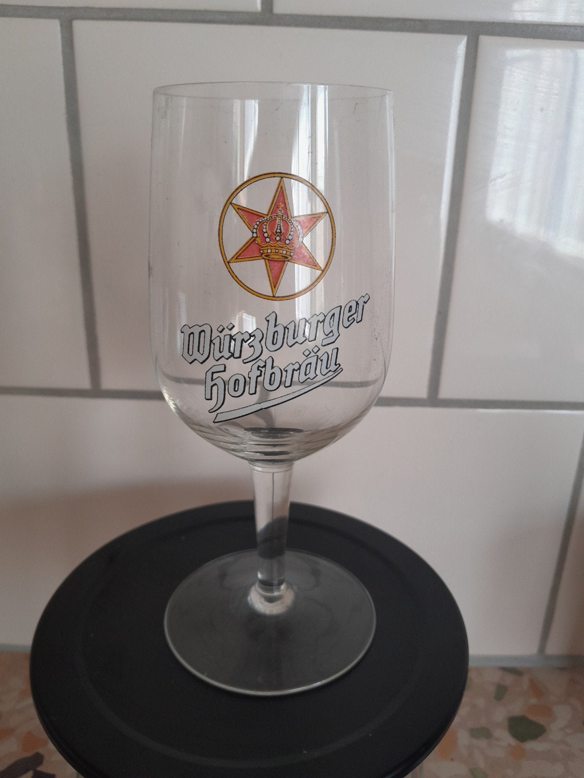 Würzburger Hofbräu Bierglas - Vintage Glas, Ophalen, Zo goed als nieuw