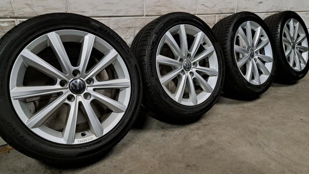 Orig. Merano velgen Caddy Golf Touran Octavia Eos 225/45/17, Auto-onderdelen, Gebruikt, Banden en Velgen, 17 inch, Ophalen of Verzenden