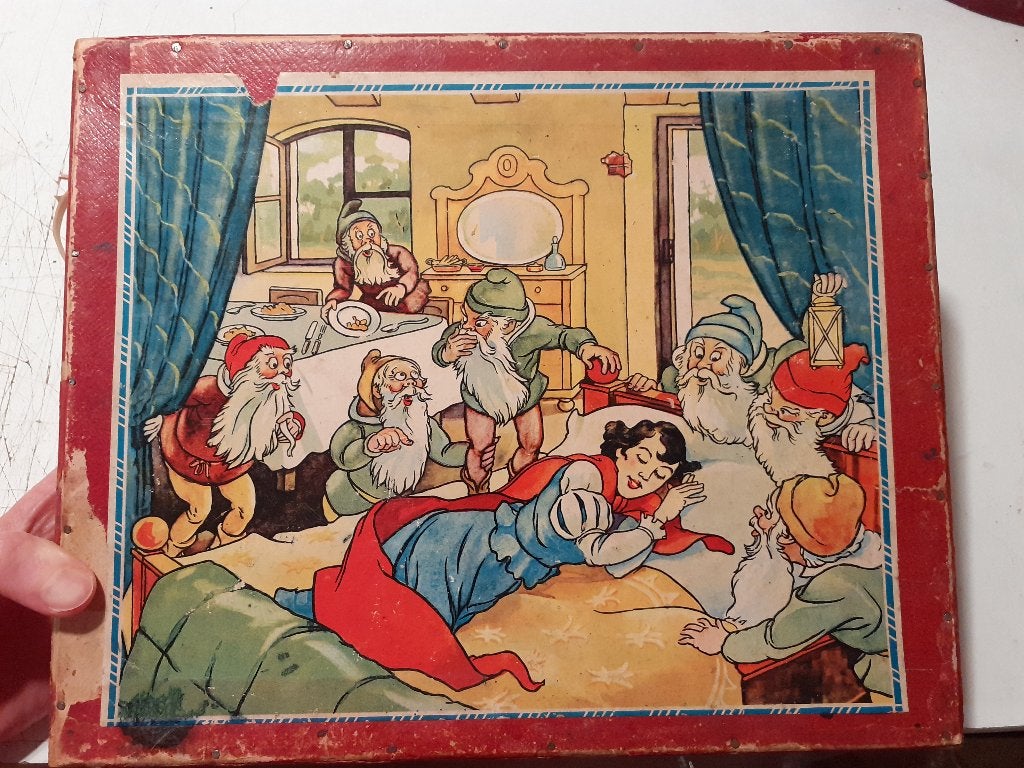Antieke doos puzzelblokken - jaren 1920-1930 (of eerder), Ophalen of Verzenden